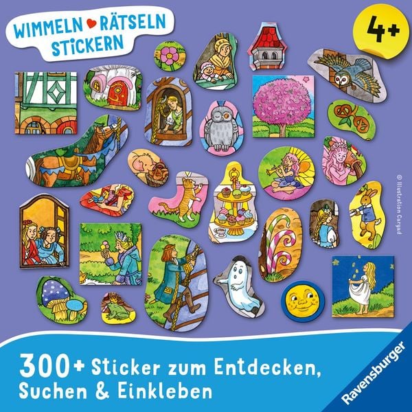 Produktbild: Wimmeln, R&auml;tseln, Stickern: M&auml;rchen
