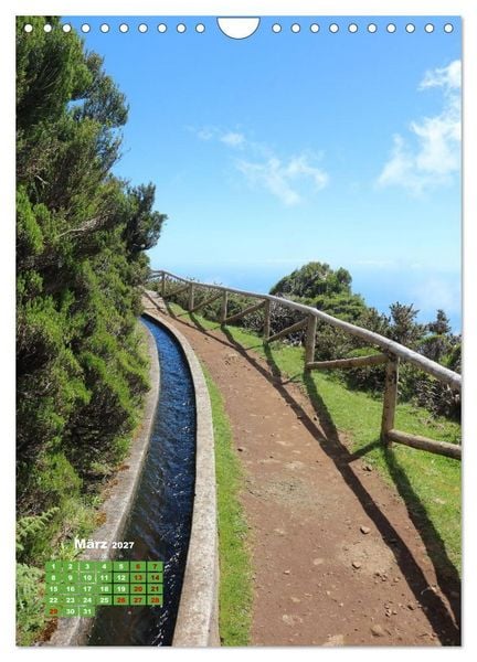 Produktbild: Levadas auf Madeira. Wildromantische Wanderwege (Wandkalender 2027 DIN A4 hoch), CALVENDO Monatskalender