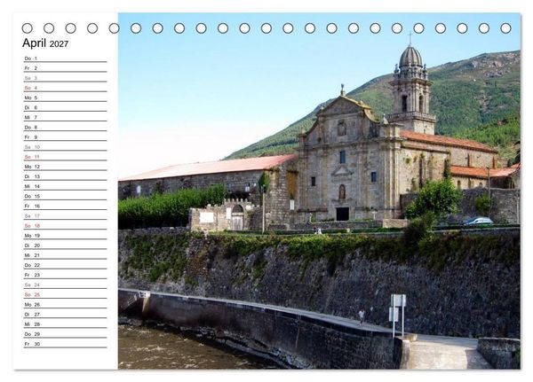 Produktbild: Camino Portugues - Jakobsweg (Tischkalender 2027 DIN A5 quer), CALVENDO Monatskalender