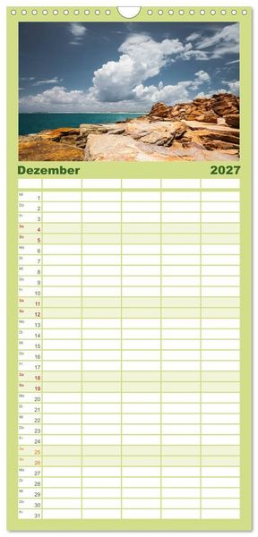 Produktbild: Familienplaner 2027 - Australien mit 5 Spalten (Wandkalender, 21 x 45 cm) CALVENDO