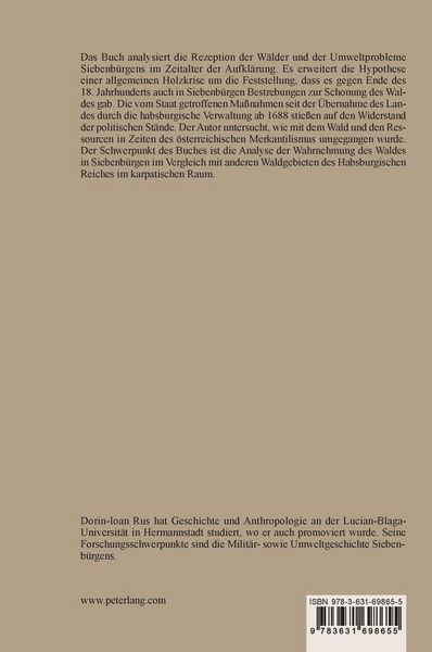 Produktbild: Wald- und Ressourcenpolitik im Siebenb&uuml;rgen des 18. Jahrhunderts