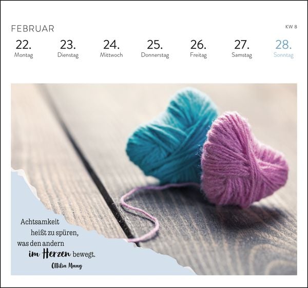 Produktbild: Postkartenkalender 2027: Eine kleine Umarmung f&uuml;r jeden Tag