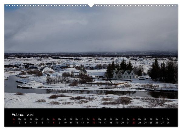 Produktbild: Island - Iceland - &Iacute;sland (hochwertiger Premium Wandkalender 2026 DIN A2 quer), Kunstdruck in Hochglanz
