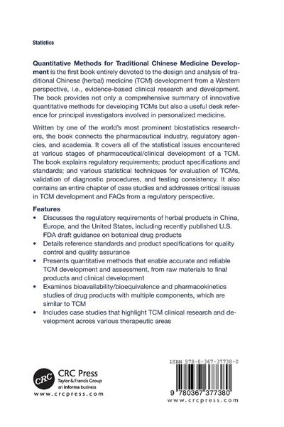 Produktbild: Quantitative Methods for Traditional Chinese Medicine Development