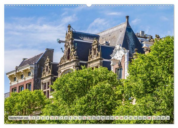 Produktbild: AMSTERDAM Idylle und Historie (Wandkalender 2026 DIN A2 quer), CALVENDO Monatskalender