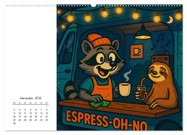 Produktbild: Pfoten, Pelz & Power-Jobs (hochwertiger Premium Wandkalender 2026 DIN A2 quer), Kunstdruck in Hochglanz