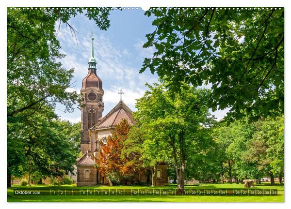 Produktbild: Unterwegs in Pirna (hochwertiger Premium Wandkalender 2026 DIN A2 quer), Kunstdruck in Hochglanz
