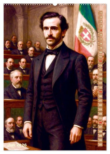 Produktbild: Giuseppe Verdi (Wandkalender 2026 DIN A2 hoch), CALVENDO Monatskalender