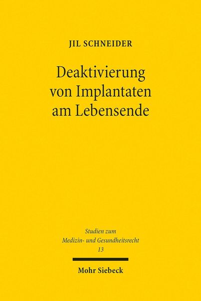 Produktbild: Deaktivierung von Implantaten am Lebensende