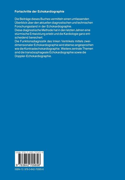 Produktbild: Fortschritte der Echokardiographie