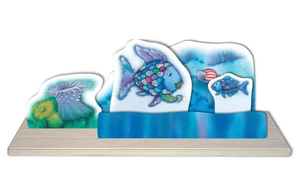 Produktbild: Der Regenbogenfisch, mit schillernden Schuppen. Erz&auml;hlschienen-Figurenset