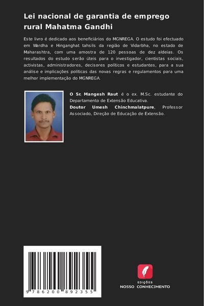 Produktbild: Lei nacional de garantia de emprego rural Mahatma Gandhi