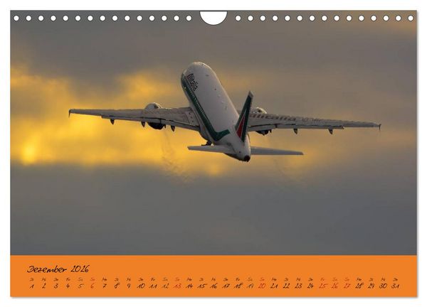 Produktbild: Flugzeuge im Abendlicht (Wandkalender 2026 DIN A4 quer), CALVENDO Monatskalender