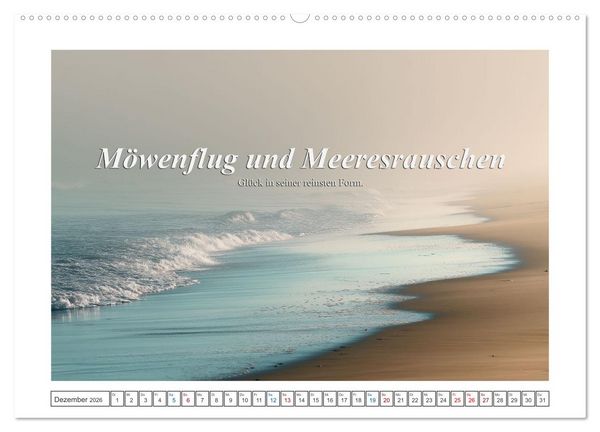 Produktbild: Frei wie das Meer (Wandkalender 2026 DIN A2 quer), CALVENDO Monatskalender