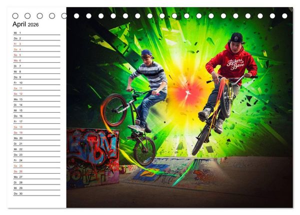 Produktbild: BMX My Life (Tischkalender 2026 DIN A5 quer), CALVENDO Monatskalender