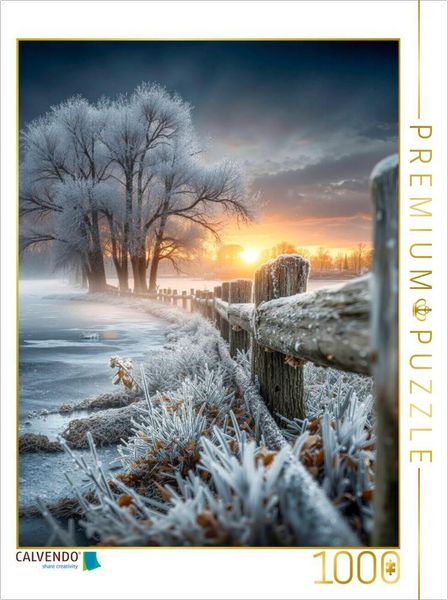 Produktbild: CALVENDO Puzzle Was f&uuml;r eine friedvolle winterliche Idylle | 1000 Teile Lege-Gr&ouml;&szlig;e 64x48cm Foto-Puzzle f&uuml;r gl&uuml;ckliche Stunden