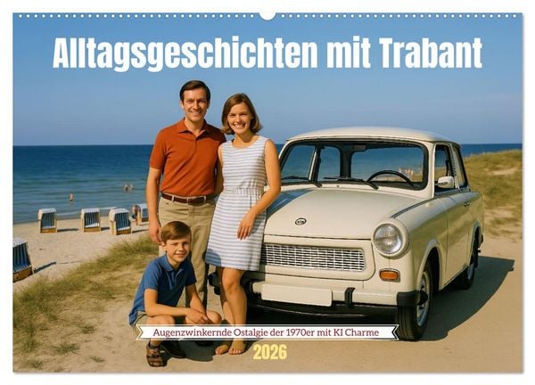 Alltagsgeschichten mit Trabant (Wandkalender 2026 DIN A2 quer), CALVENDO Monatskalender