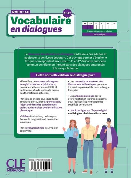 Produktbild: Le Nouveau Vocabulaire en dialogues - A1/A2 Niveau debutant + Audio