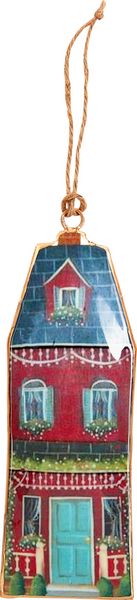 Produktbild: Metall-Anh&auml;nger gr. H&auml;user - Dekorative Weihnachten, sort.