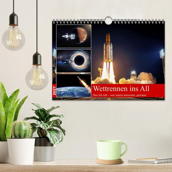 Produktbild: Wettrennen ins All (Wandkalender 2027 DIN A4 quer), CALVENDO Monatskalender