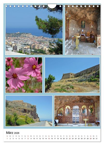 Produktbild: Kreta - Historische St&auml;dte und Bilderbuchd&ouml;rfer (Wandkalender 2026 DIN A4 hoch), CALVENDO Monatskalender