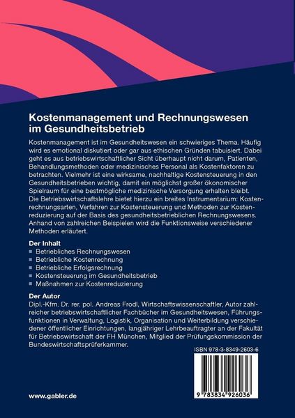 Produktbild: Kostenmanagement und Rechnungswesen im Gesundheitsbetrieb