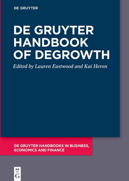 Produktbild: De Gruyter Handbook of Degrowth