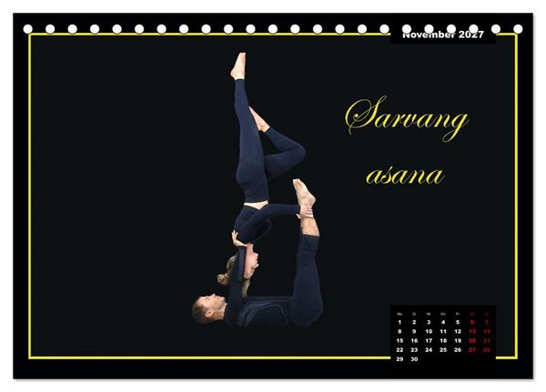 Produktbild: Yoga - Asana (Tischkalender 2027 DIN A5 quer), CALVENDO Monatskalender