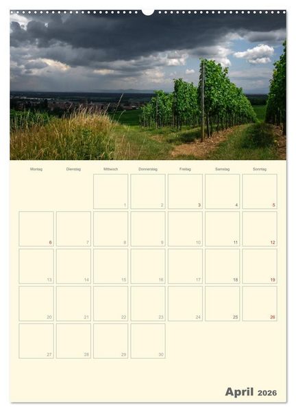 Produktbild: Unterwegs im Elsass &ndash; Terminplaner (Wandkalender 2026 DIN A2 hoch), CALVENDO Monatskalender