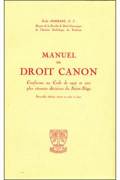 Produktbild: Manuel de Droit Canon; Conforme au Code de 1917 et aux Plus Recentes