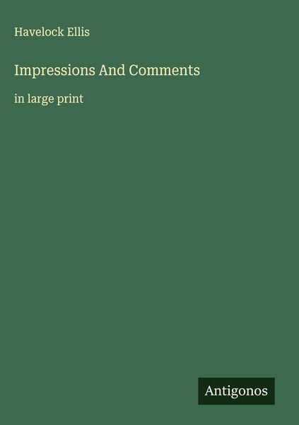 Produktbild: Impressions And Comments
