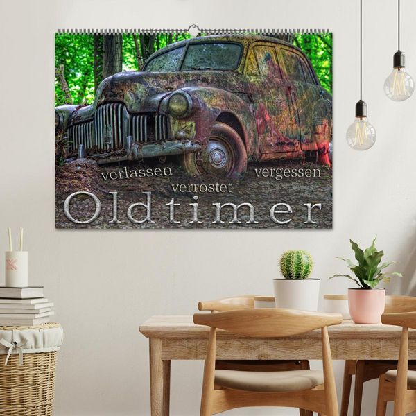 Produktbild: Oldtimer - verlassen verrostet vergessen (Wandkalender 2026 DIN A2 quer), CALVENDO Monatskalender