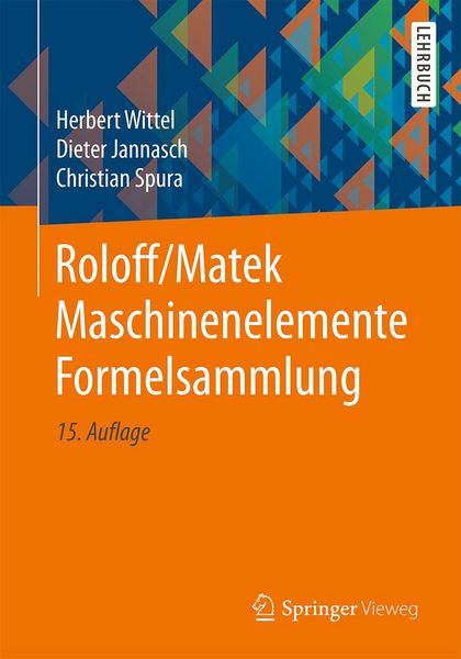 Produktbild: Roloff/Matek Maschinenelemente Formelsammlung