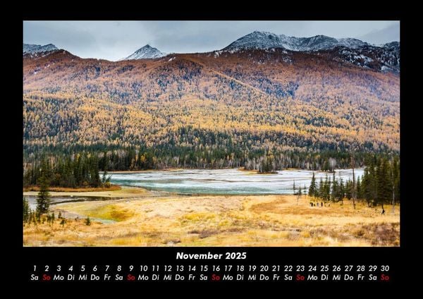 Produktbild: Landschaftskalender 2025 Fotokalender DIN A3