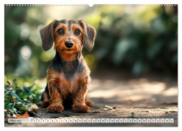 Produktbild: Lieblingshund Dackel (hochwertiger Premium Wandkalender 2027 DIN A2 quer), Kunstdruck in Hochglanz