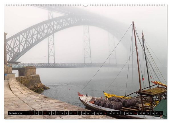 Produktbild: Porto - Die Handelsstadt am Douro (hochwertiger Premium Wandkalender 2026 DIN A2 quer), Kunstdruck in Hochglanz