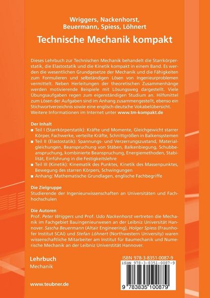 Produktbild: Technische Mechanik kompakt
