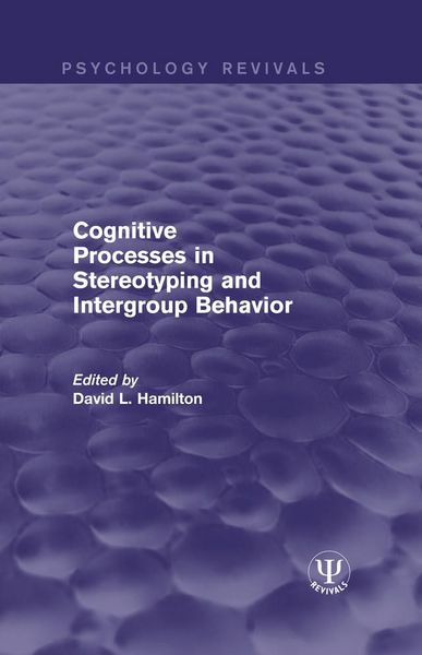 Produktbild: Cognitive Processes in Stereotyping and Intergroup Behavior