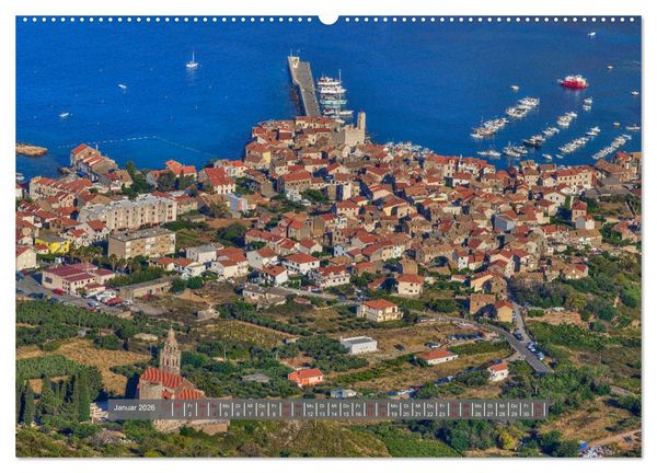 Produktbild: Vis Kroatien - Romantische Insel der Adria (hochwertiger Premium Wandkalender 2026 DIN A2 quer), Kunstdruck in Hochglanz
