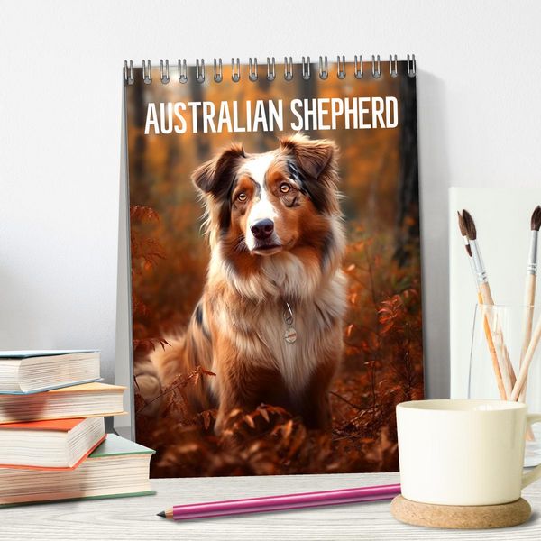Produktbild: Australian Shepherd (Tischkalender 2026 DIN A5 hoch), CALVENDO Monatskalender
