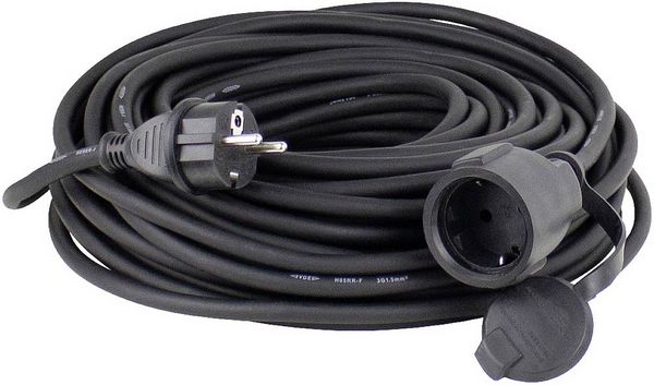Produktbild: AS Schwabe 60336 Strom Verl&auml;ngerungskabel 16A Schwarz 20.00m H07RN-F 3G 1,5mm&sup2;