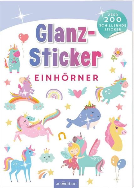 Produktbild: Glanz-Sticker &ndash; Einh&ouml;rner