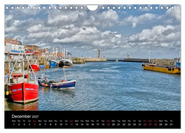 Produktbild: Whitby Harbour (Wall Calendar 2027 DIN A4 landscape), CALVENDO 12 Month Wall Calendar
