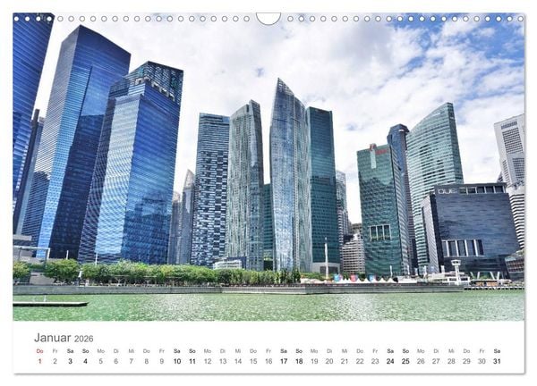 Produktbild: Singapur (Wandkalender 2026 DIN A3 quer), CALVENDO Monatskalender