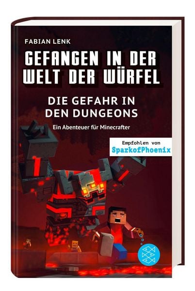 Produktbild: Gefangen in der Welt der W&uuml;rfel. Die Gefahr in den Dungeons. Ein Abenteuer f&uuml;r Minecrafter