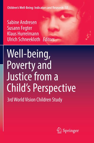 Produktbild: Well-being, Poverty and Justice from a Child&rsquo;s Perspective