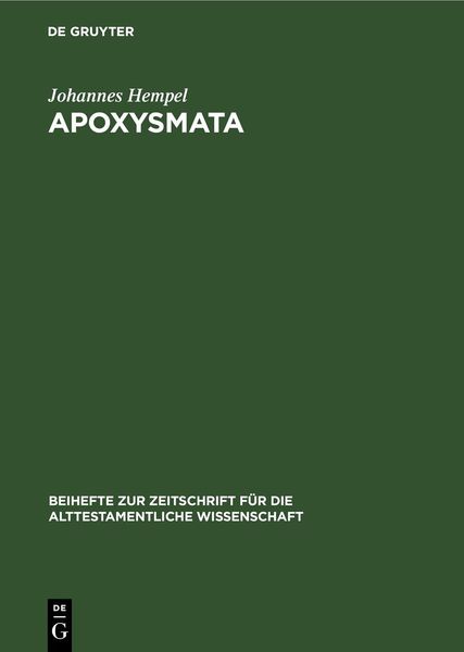 Produktbild: Apoxysmata