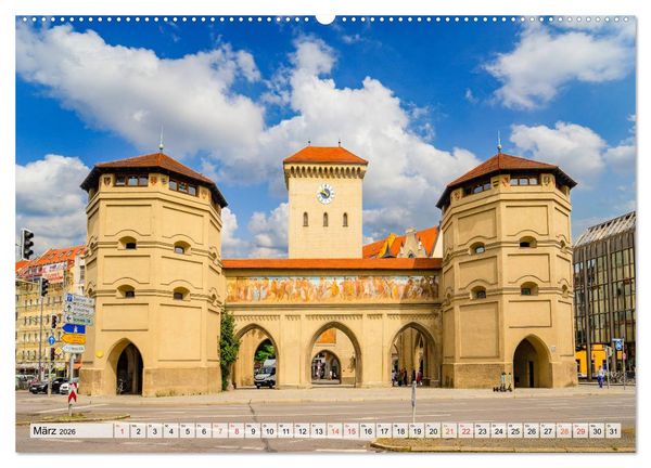 Produktbild: M&uuml;nchen Impressionen (Wandkalender 2026 DIN A2 quer), CALVENDO Monatskalender