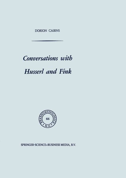 Produktbild: Conversations with Husserl and Fink