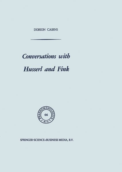 Produktbild: Conversations with Husserl and Fink
